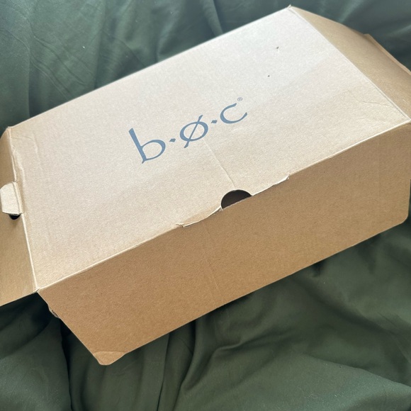 b.o.c Born Mattie’s Crisscross Slingback Women’s Faux-Leather Brown Sandals - Picture 9 of 11